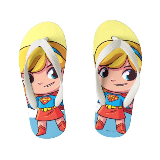 Supergirl "De toekomst is Vrouw" Kinder Teenslippers (Voetbed)