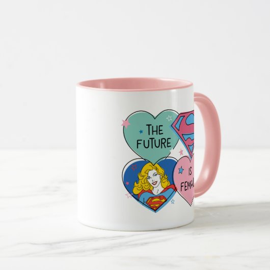 Supergirl "De toekomst is Vrouw" Mok (Voorkant rechts)