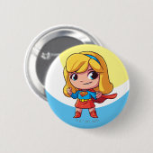 Supergirl "De toekomst is Vrouw" Ronde Button 5,7 Cm (Voorkant /achterkant)
