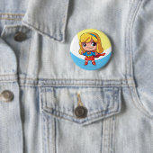 Supergirl "De toekomst is Vrouw" Ronde Button 5,7 Cm (In situ)