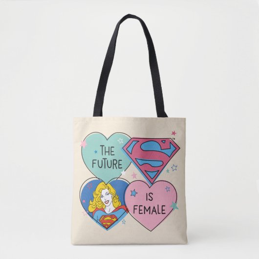 Supergirl "De toekomst is Vrouw" Tote Bag (Voorkant)