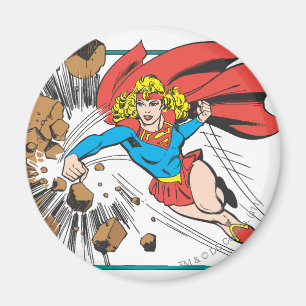 Supergirl Destroys Boulder Magneet