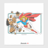 Supergirl Destroys Boulder Sticker (Vel)