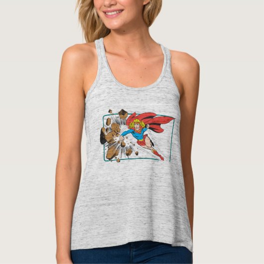 Supergirl Destroys Boulder Tanktop (Voorkant)