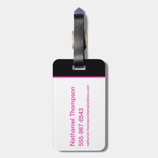 Supergirl diagonaal patroon bagagelabel (Achterkant verticaal)