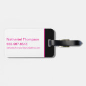 Supergirl diagonaal patroon bagagelabel (Achterkant horizontaal)