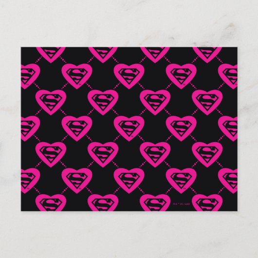 Supergirl diagonaal patroon briefkaart (Voorkant)