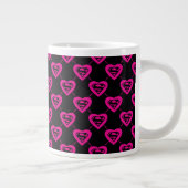 Supergirl diagonaal patroon grote koffiekop (Rechts)
