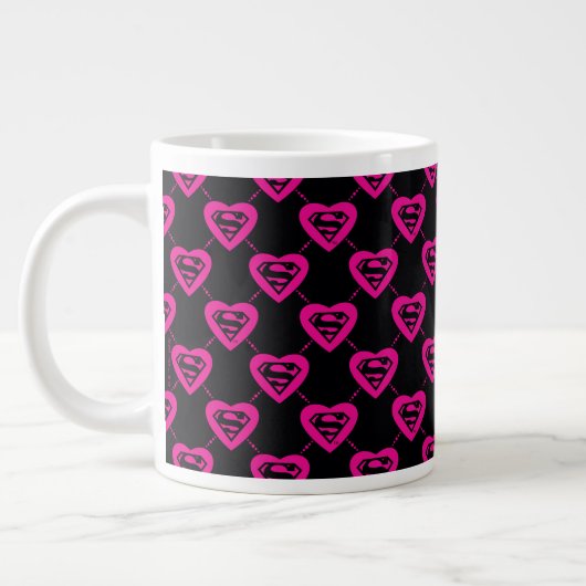 Supergirl diagonaal patroon grote koffiekop (Links)