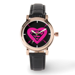 Supergirl diagonaal patroon horloge