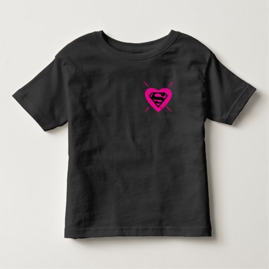 Supergirl diagonaal patroon kinder shirts (Voorkant)