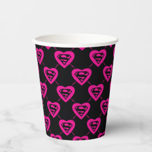 Supergirl diagonaal patroon papieren bekers