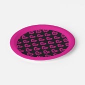 Supergirl diagonaal patroon papieren bordje (Gekanteld)