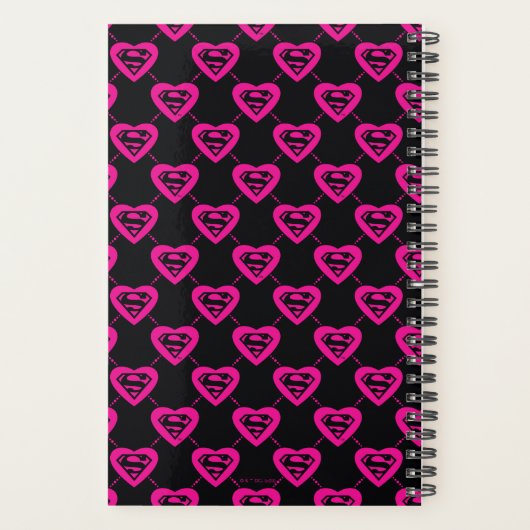 Supergirl diagonaal patroon planner (Achterkant)