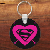 Supergirl diagonaal patroon sleutelhanger (Achterkant)