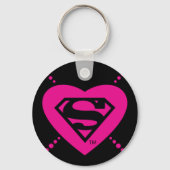 Supergirl diagonaal patroon sleutelhanger (Achterkant)