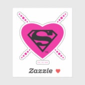 Supergirl diagonaal patroon sticker (Vel)