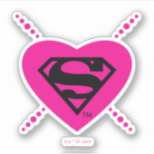 Supergirl diagonaal patroon sticker (Voorkant)