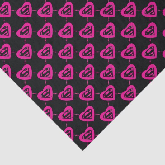 Supergirl diagonaal patroon tissuepapier (Detail)