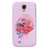 Supergirl Diamonds en Lips Case-Mate Samsung Galaxy Hoesje (Achterkant)