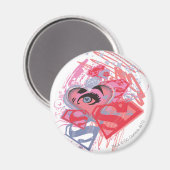Supergirl Diamonds en Lips Magneet (Voorkant / Achterkant)