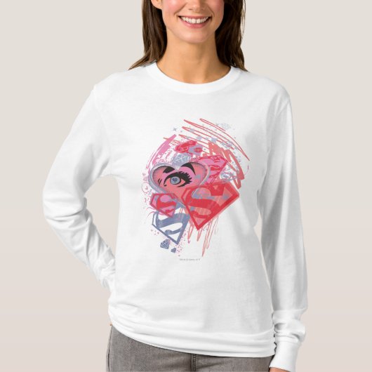 Supergirl Diamonds en Lips T-shirt (Voorkant)