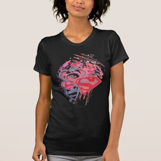 Supergirl Diamonds en Lips T-shirt (Voorkant)