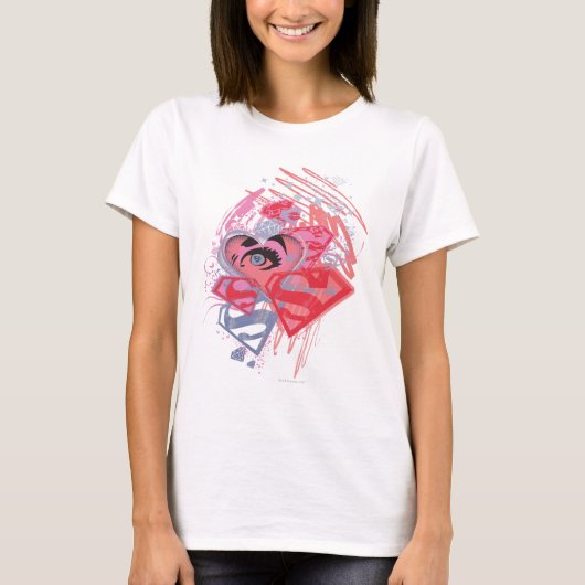 Supergirl Diamonds en Lips T-shirt (Voorkant)