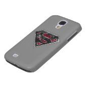 Supergirl Distress Logo Black en Red Case-Mate Samsung Galaxy Hoesje (Onderkant)