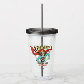 Supergirl doet alles beter dan jij acryl drinkbeker (Voorkant)