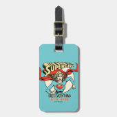 Supergirl doet alles beter dan jij bagagelabel (Voorkant verticaal)