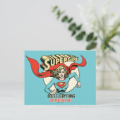 Supergirl doet alles beter dan jij briefkaart (Staand voorkant)