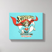 Supergirl doet alles beter dan jij canvas afdruk (Voorkant)