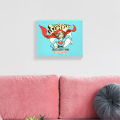 Supergirl doet alles beter dan jij canvas afdruk (Insitu (Woonkamer))