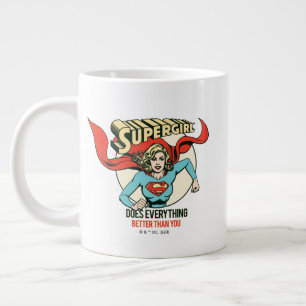 Supergirl doet alles beter dan jij grote koffiekop
