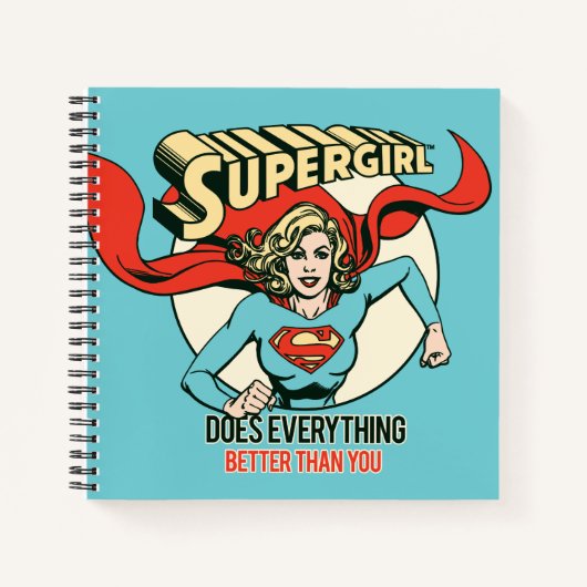 Supergirl doet alles beter dan jij notitieboek (Voorkant)
