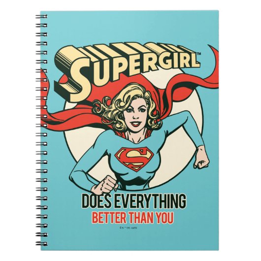 Supergirl doet alles beter dan jij notitieboek (Voorkant)