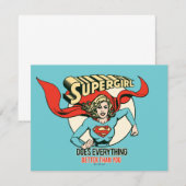 Supergirl doet alles beter dan jij notitiekaartje (Voorkant / Achterkant)