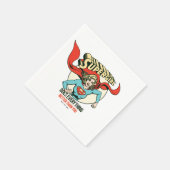 Supergirl doet alles beter dan jij servet (Hoek)