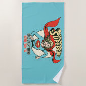 Supergirl doet alles beter dan jij strandlaken (Voorkant)