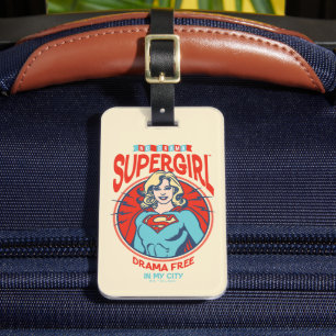 Supergirl Drama gratis in mijn stad Bagagelabel