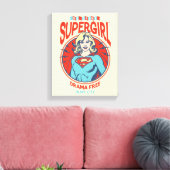 Supergirl Drama gratis in mijn stad Canvas Afdruk (Insitu (Woonkamer))