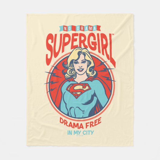 Supergirl Drama gratis in mijn stad Fleece Deken (Voorkant)