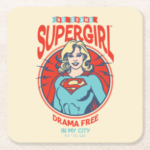 Supergirl Drama gratis in mijn stad Kartonnen Onderzetters