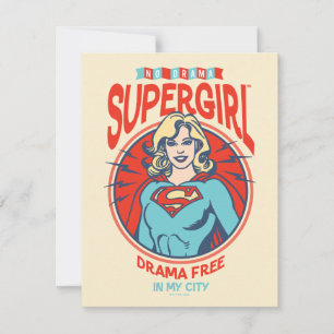 Supergirl Drama gratis in mijn stad Notitiekaartje