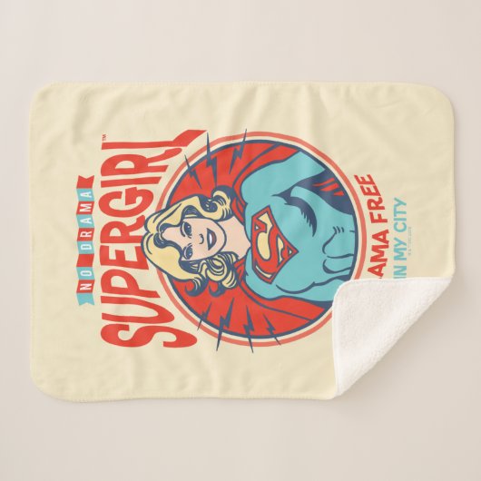 Supergirl Drama gratis in mijn stad Sherpa Deken (Voorkant (horizontaal))