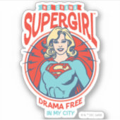 Supergirl Drama gratis in mijn stad Sticker (Voorkant)