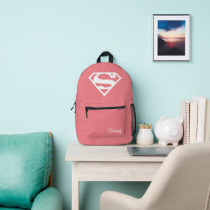 Supergirl Effen S-Schild Bedrukte Rugzak