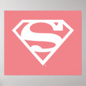 Supergirl Effen S-Schild Poster (Voorkant)