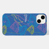 Supergirl en Logo gekleurde contouren Case-Mate iPhone Case (Achterkant (horizontaal))